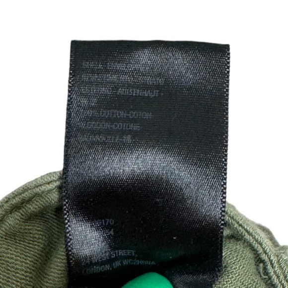 Urban Outfitters Lance Utility Trouser Pants 2 Green High Rise Button Front - Picture 7 of 8